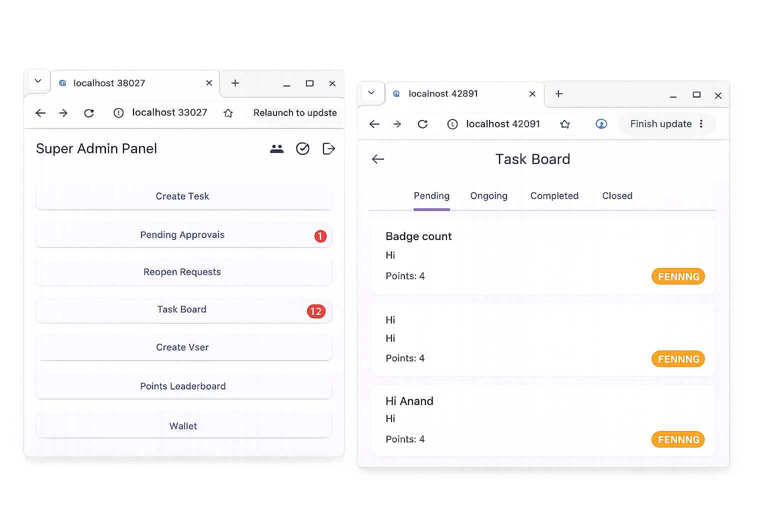 TaskIt Dashboard
